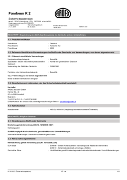 Sicherheitsdatenblatt (SDS)