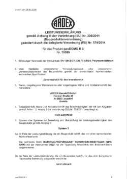 Leistungserklärung